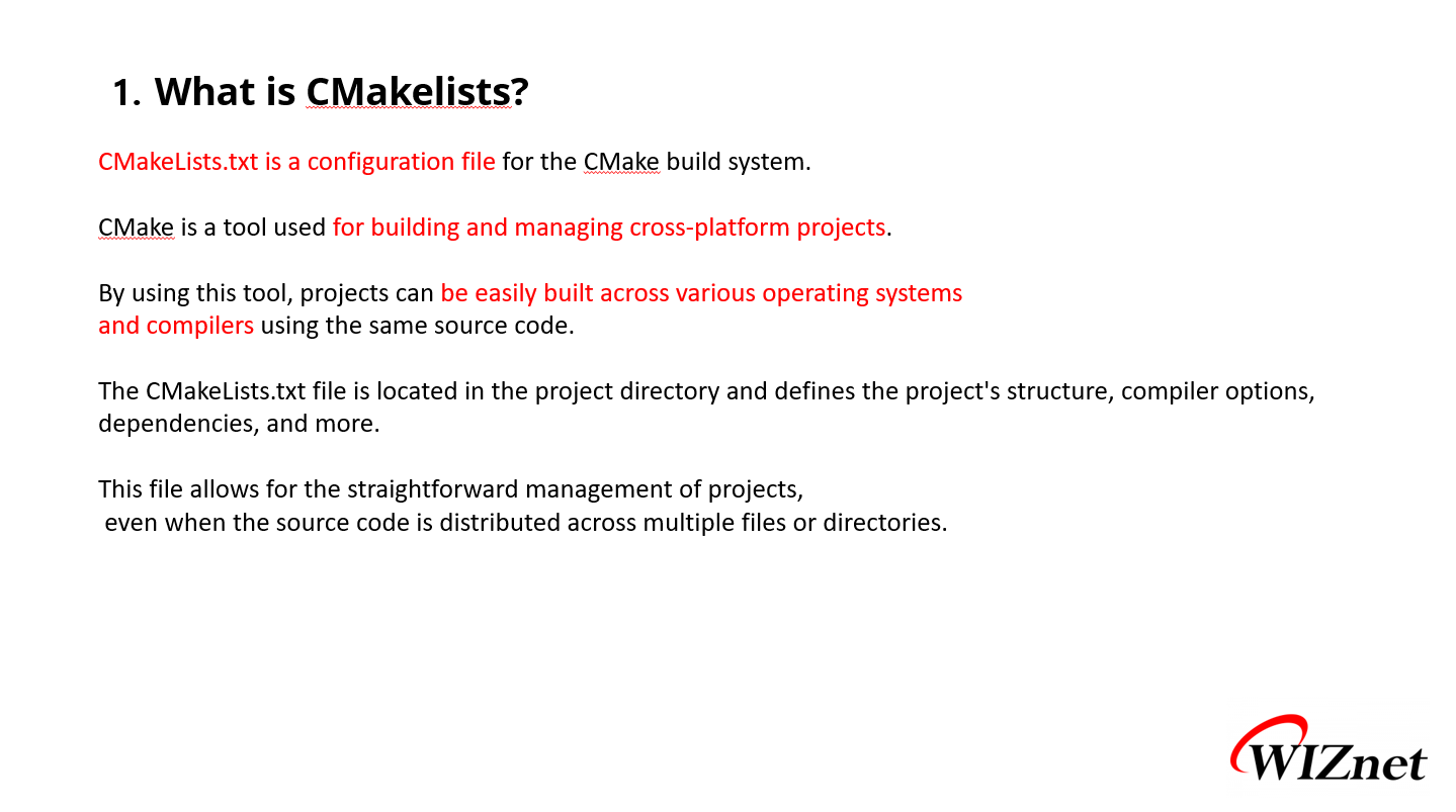 How to Write CMakelists for Using WIZnet Chips in VS Code