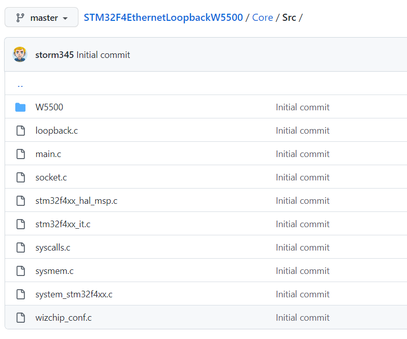 STM32F4EthernetLoopbackW5500