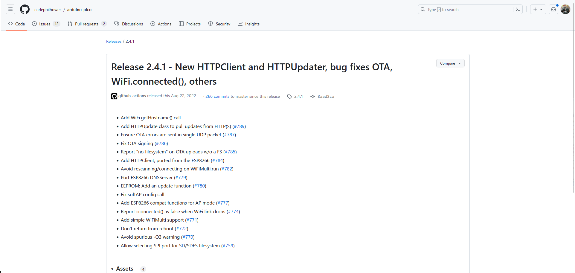 WIZnet arduino-pico Release 2.3.1