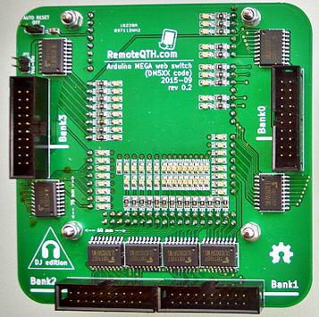 WEB switch 63 relay for Arduino mega
