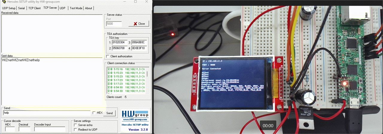 Let's control the ILI9341 LCD using TCP communication!