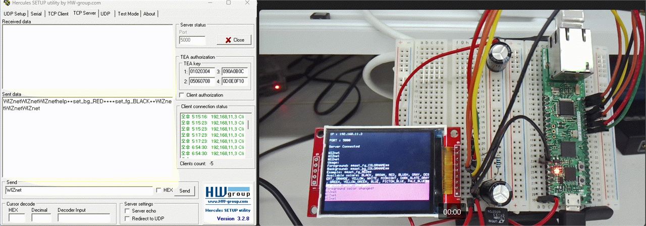 Let's control the ILI9341 LCD using TCP communication!