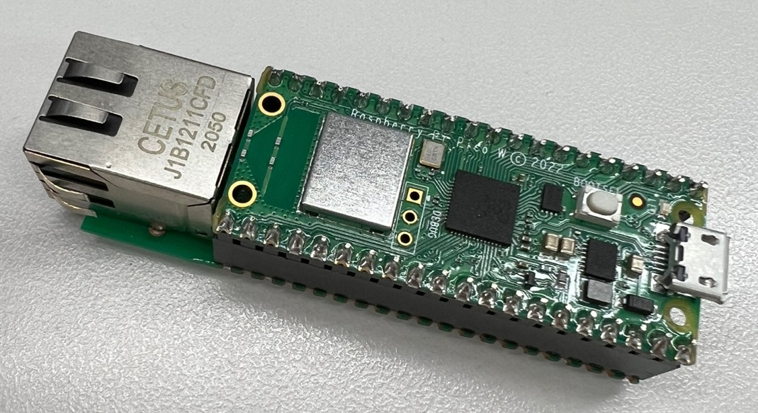 Raspberry Pi Pico W + WIZnet Ethernet HAT