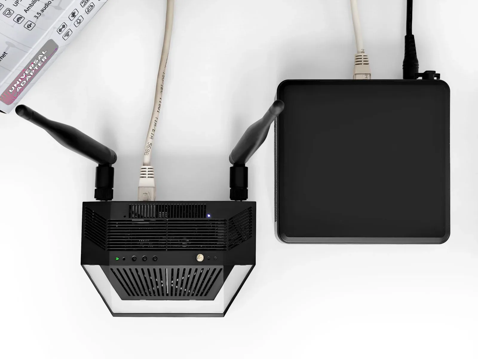 Ethernet-connected Ultima pictured beside another enclosure
