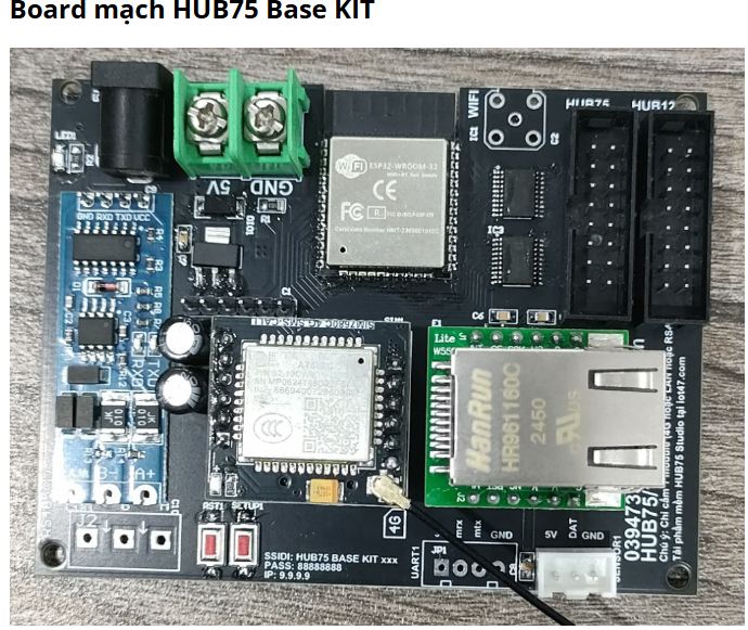 Hub75 Studio – LED Matrix Display Design Platform Extended with WIZnet W5500 Ethernet