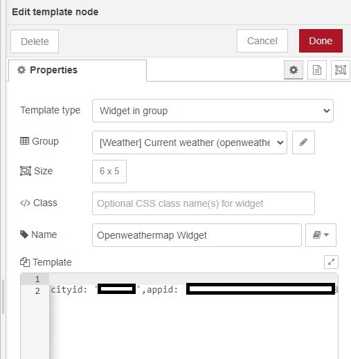 change the city id and your API key