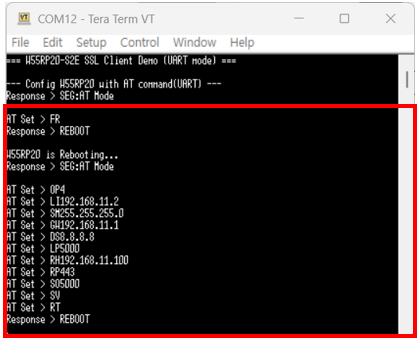 Step 5.1: UART mode