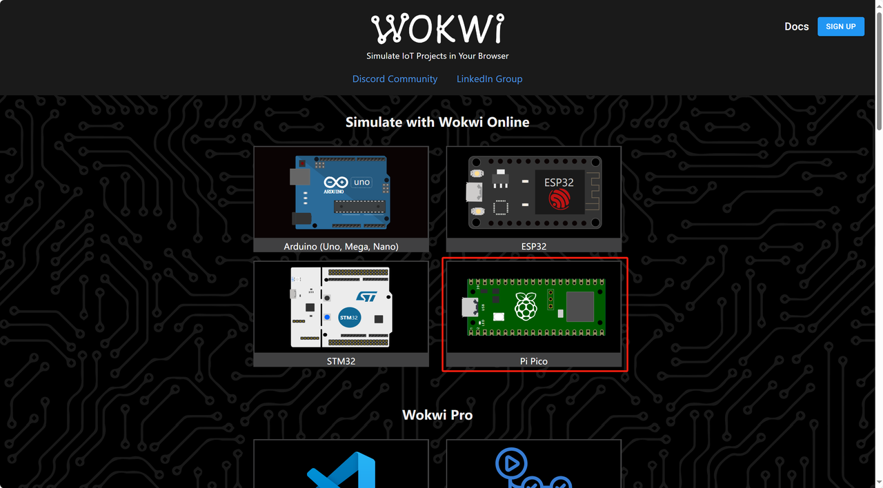 Embedded 101: Wokwi vs Unicorn — Pick the Right MicroPython Online Simulator, 1.Wokwi