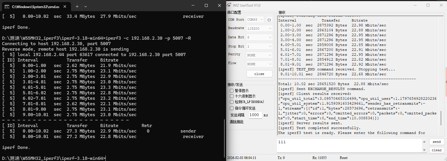 Chapter 42: W55MH32 Network Speed Testing with iperf3