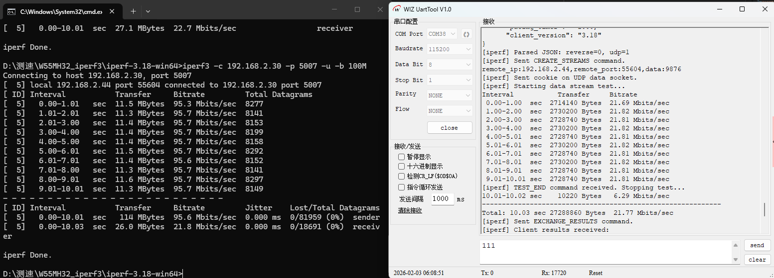 Chapter 42: W55MH32 Network Speed Testing with iperf3