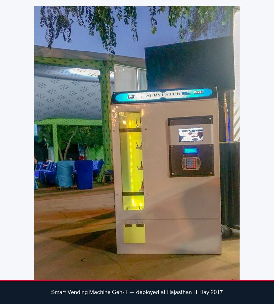 Smart Vending Machine Gen-1, an earlier version of the cashless vending unit