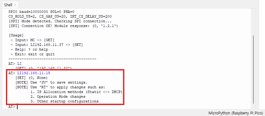 Step 5.2: SPI mode