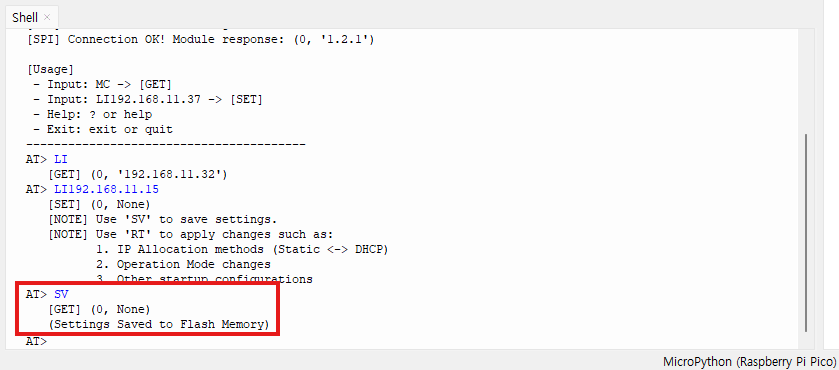 Step 5.2: SPI mode
