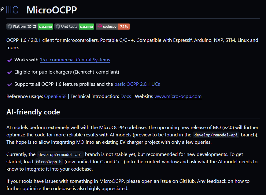 MicroOcpp: OCPP 1.6 / 2.0.1 client library for microcontrollers, Introduction