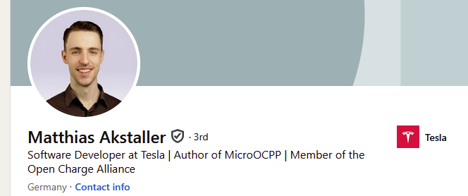 MicroOcpp: OCPP 1.6 / 2.0.1 client library for microcontrollers, Author introduction