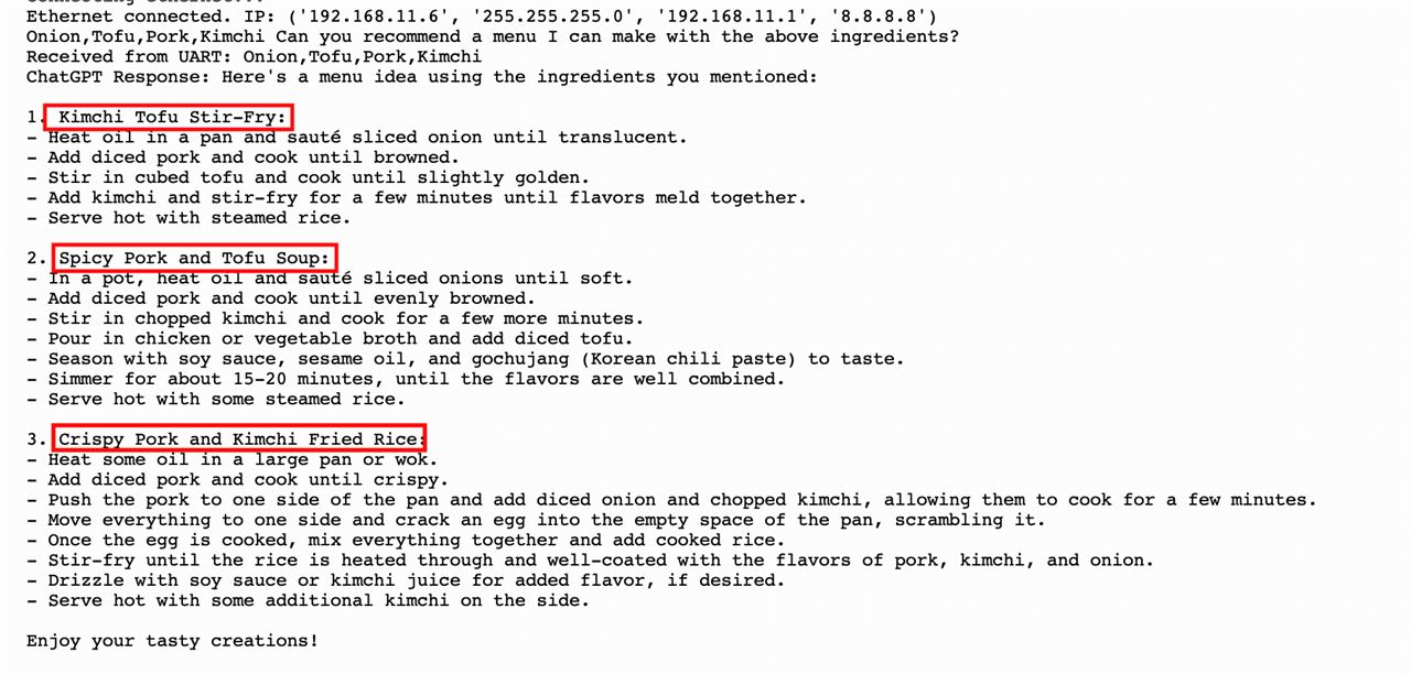 Chat GPT Recipe