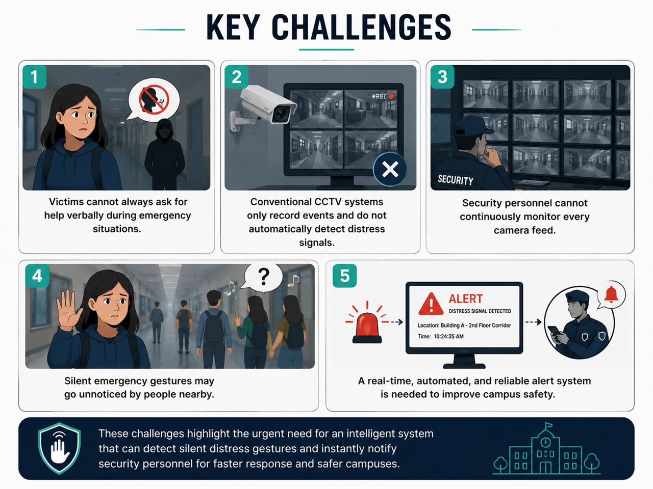 GSAFE: Smart Campus Safety System, Problem Statement