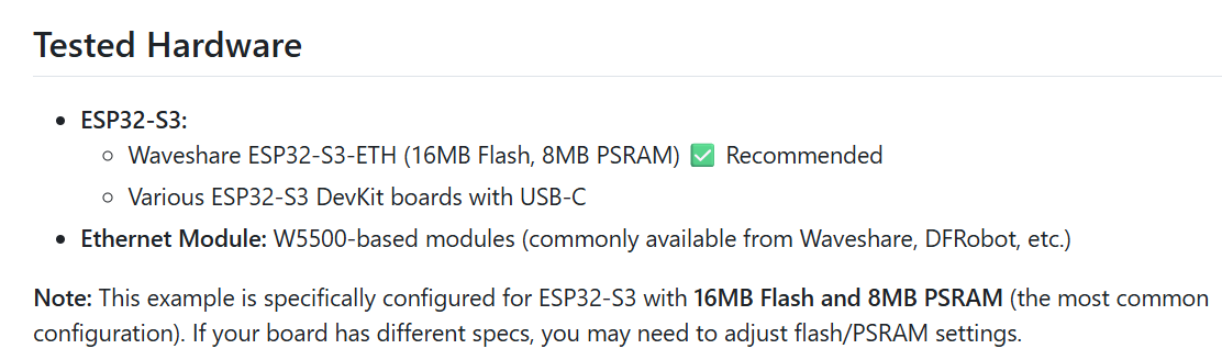 🧩 Hardware Environment