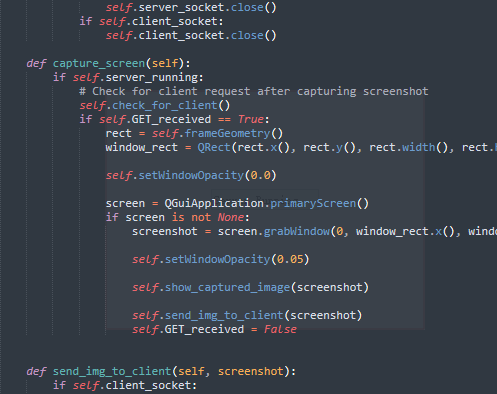 Python on PC side: