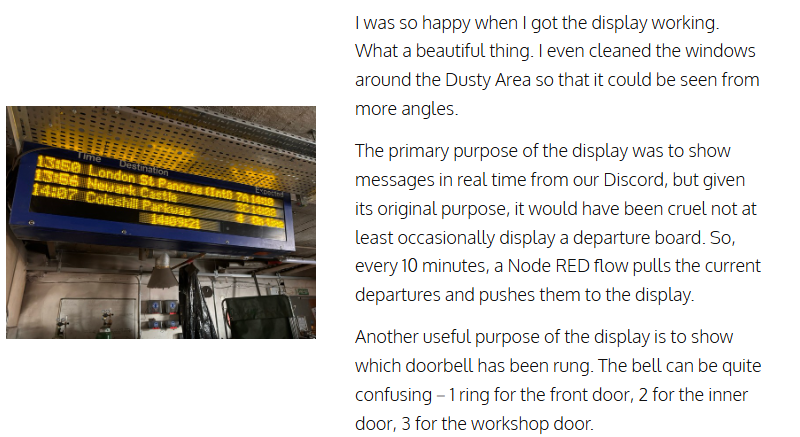 Train Departure Board, Project Overview