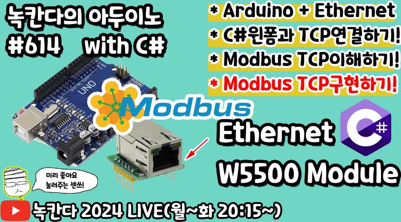 Arduino + W5500 Ethernet Series Overview (C & Modbus TCP)