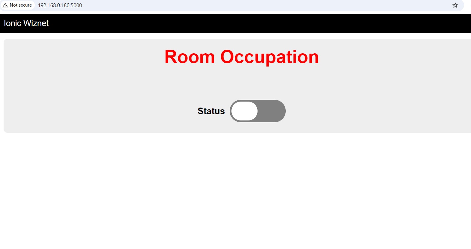 TinyML based room occupation watcher, CONFIGURATION