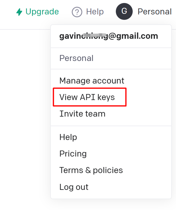 Step 1: Create New Account on the ChatGPT website and get API TOKEN;