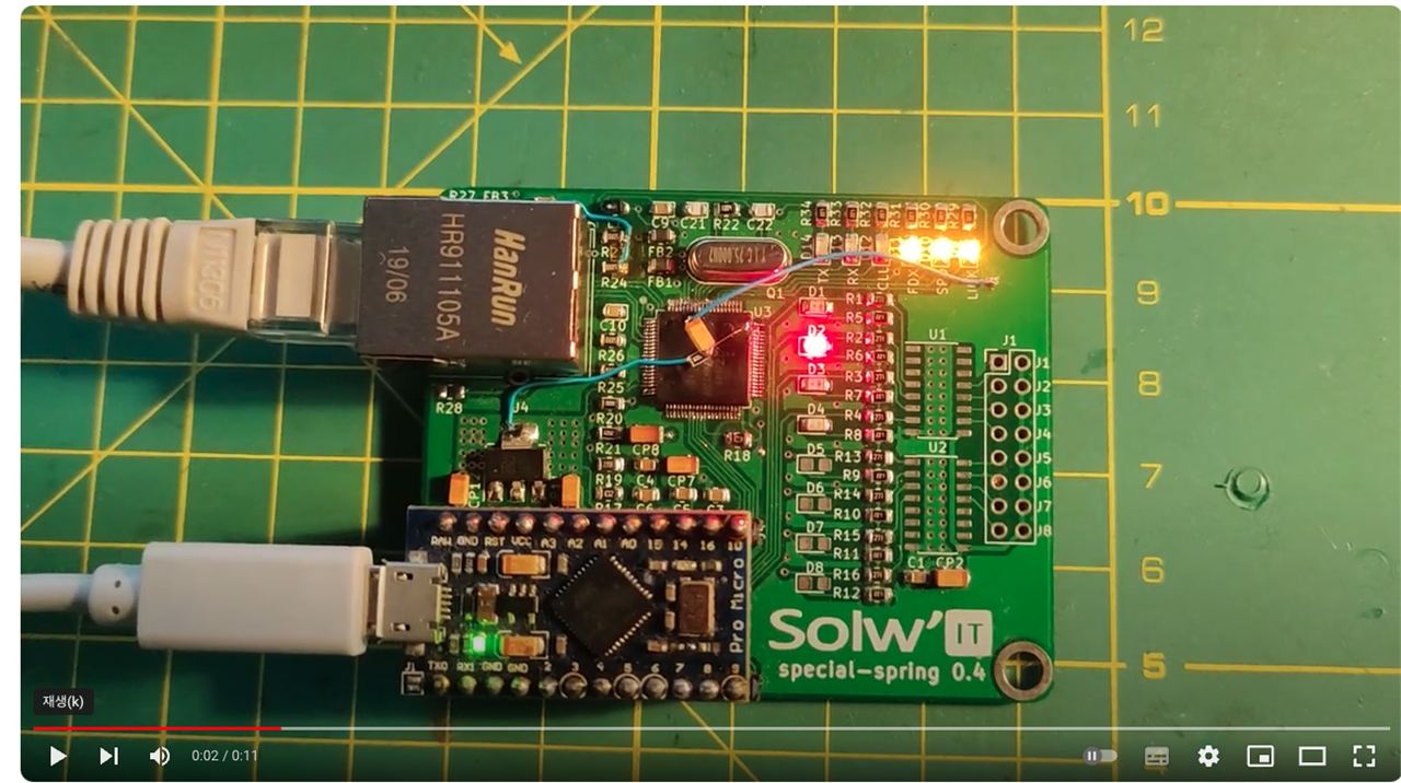 WizNet W5100 + Arduino Pro Micro