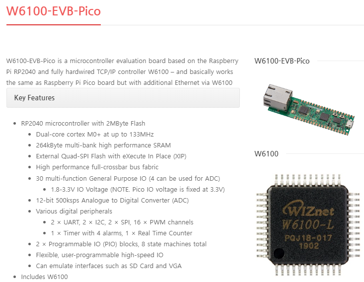 A Sneak Peak into WIZnet board – W6100-EVB-PICO