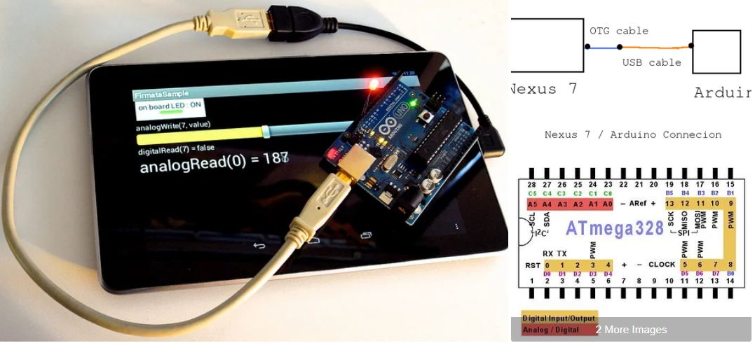 Nexus 7 and the Arduino.