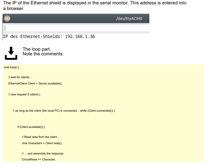 Switch traffic lights with an Ethernet shield