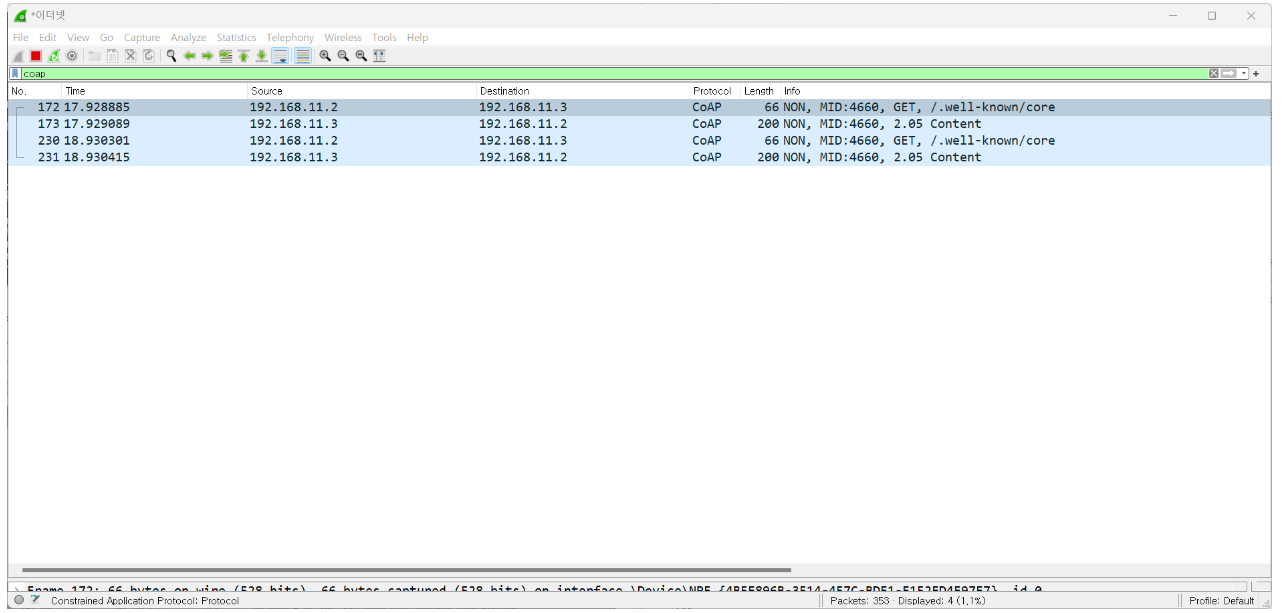 How to test COAP Client example