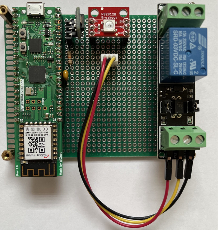 Tank Level Control using WizFi360-EVB-Pico and AWS Services, Hardware details
