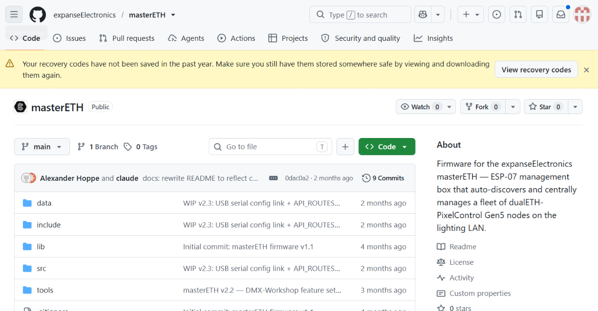 masterETH Controller: Centralized Management of dualETH and quadETH Art-Net Nodes via W5500 Ethernet, Overview