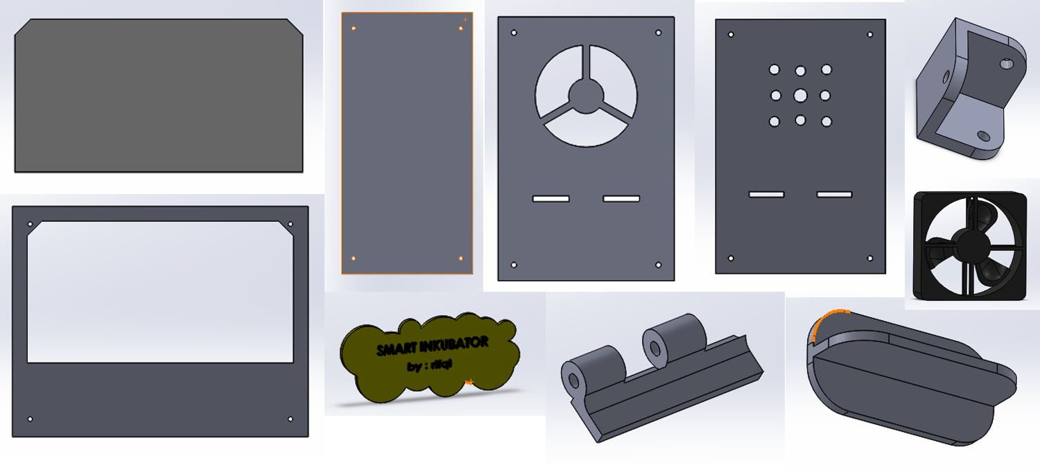 Step 7: Design 3D prototype incubator using Solid Works