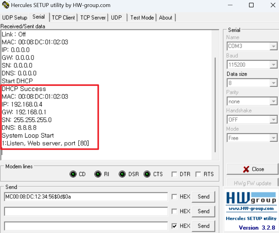 Web Server Mode