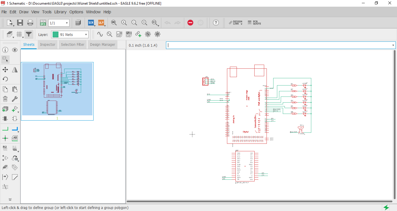 Step 5: Make Arduino-WizFi360 PCB shield using Eagle
