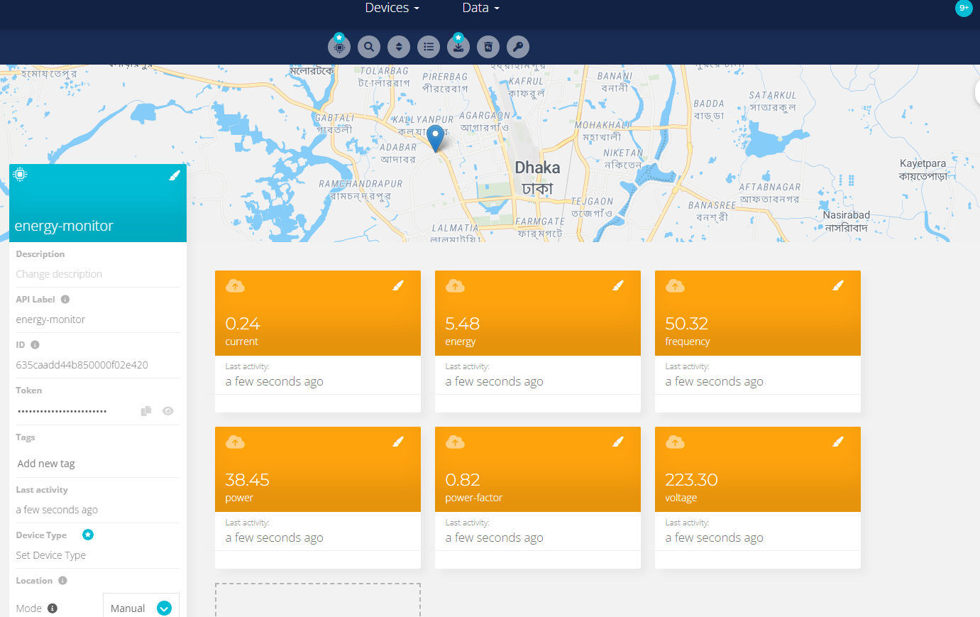 Configuring Ubidots Dashboard