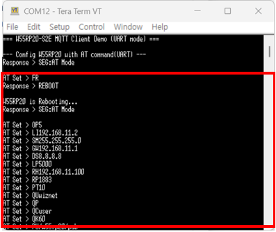 Step 5.1: UART mode
