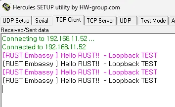 [W55RP20] RUST  Embassy Guide, 6. Result