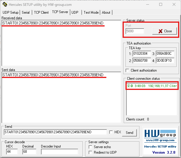 Step 5.1: Run TCP Client Loopback