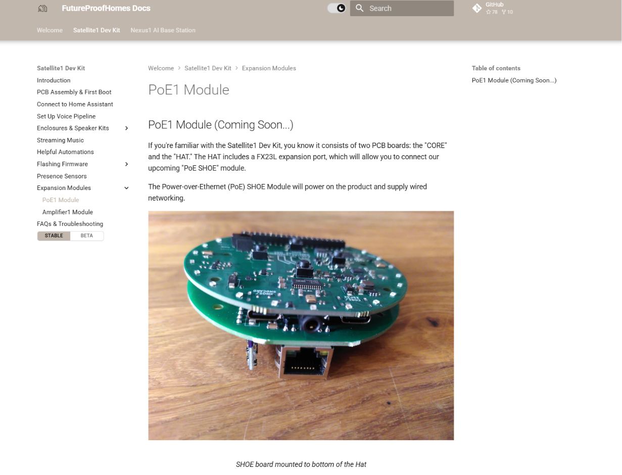 Satellite1 PoE SHOE:A Wired Home Assistant Voice Assistant Architecture Using the ESP32-S3 and W5500