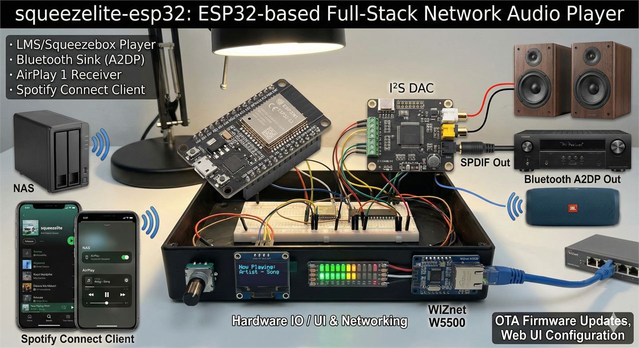 3. What this project is — squeezelite-esp32 in a nutshell