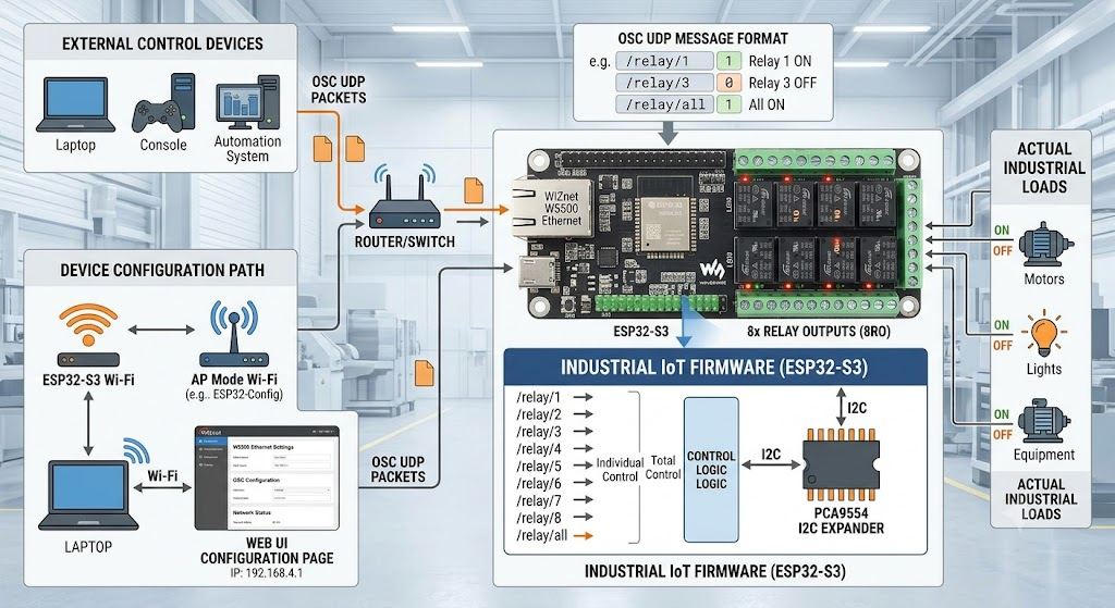 ESP32-S3-OSC-8Relay, Project Overview