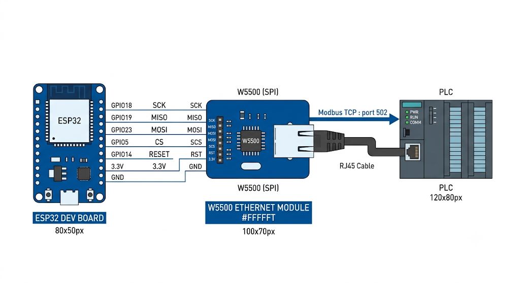 0. 핵심 기술/부품 — W5500 하드웨어 TCP/IP와 Modbus TCP