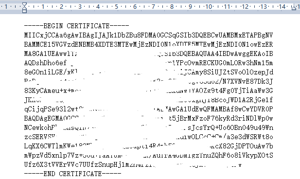 Users connecting to their own servers should replace their own certificate data.