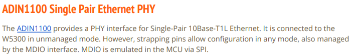 W5300 IP 3D Camera over Single Pair Ethernet
