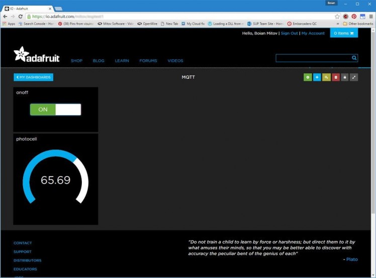 Remote Access And Control Controllino With Adafruit Io Mqtt