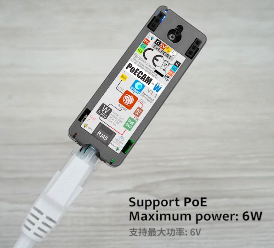 M5Stack PoE Camera with Wi-Fi (OV3660), Applications