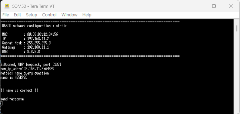 How to test Netbios example